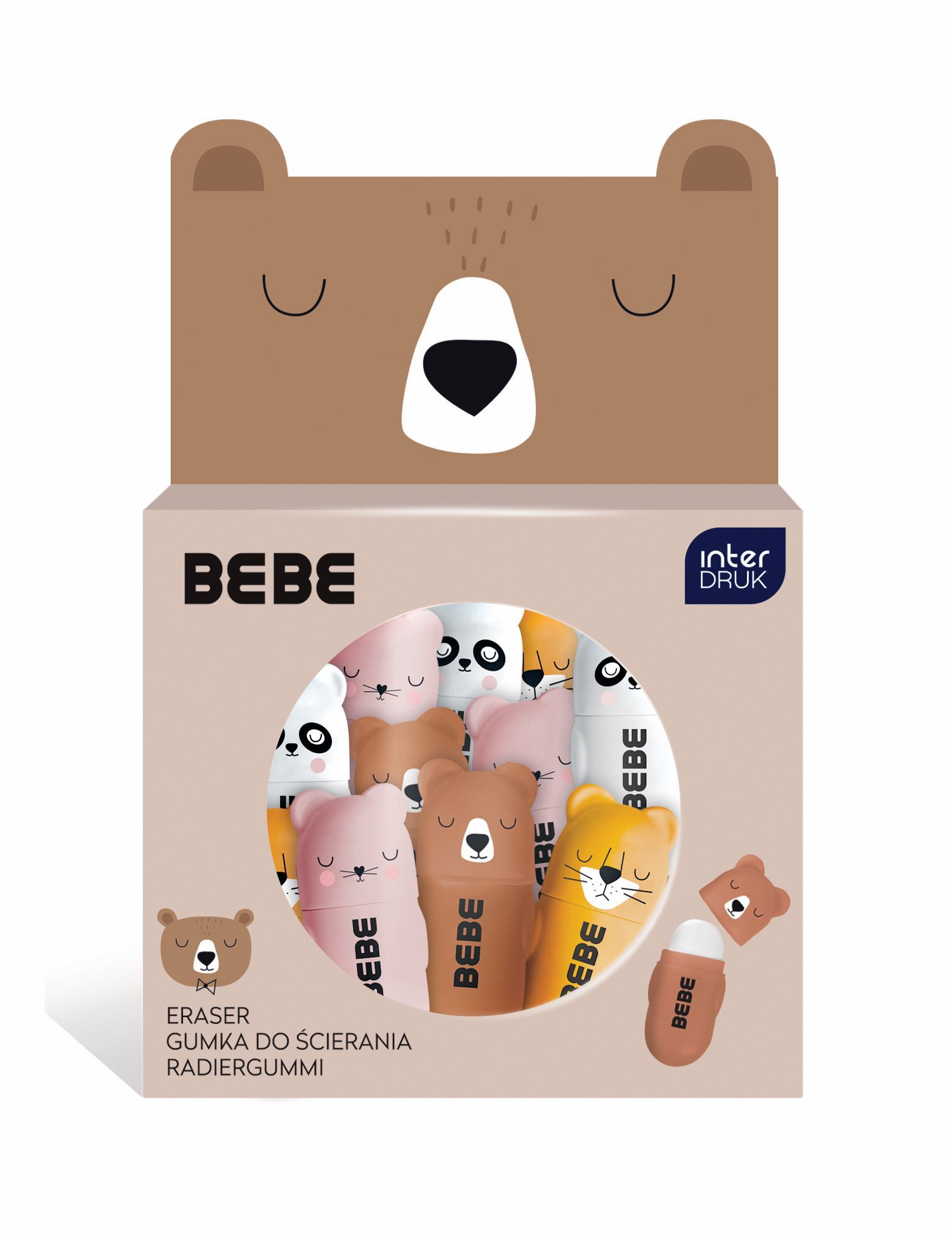 gumka w etui bebe mr puggy