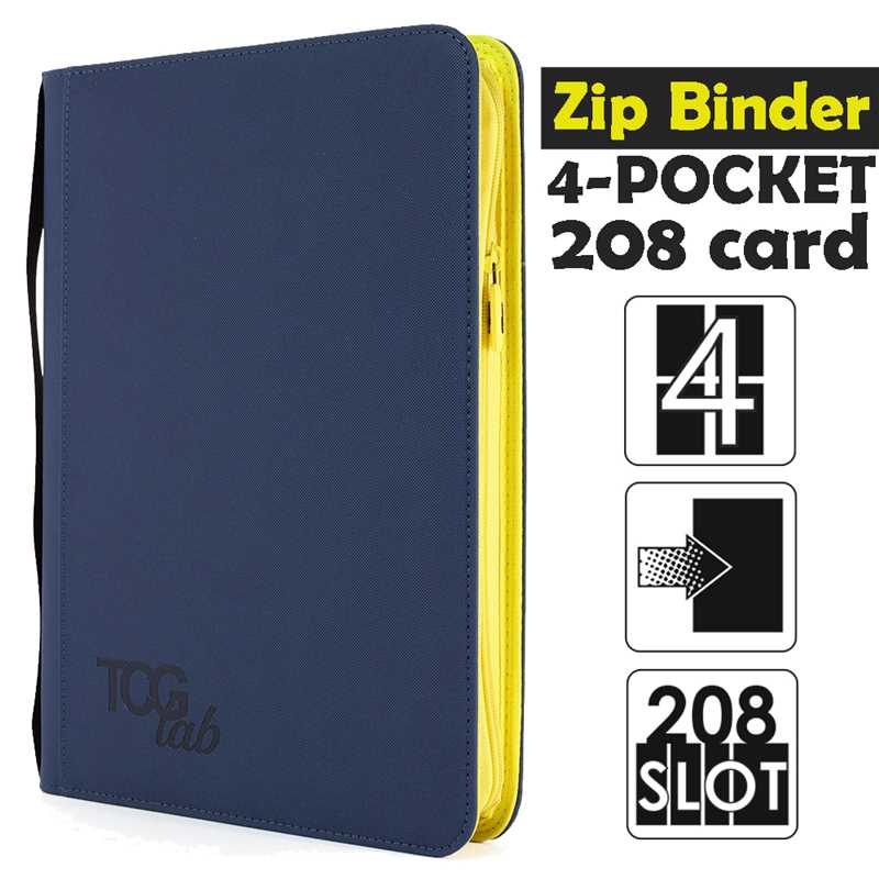 Album na karty TCGLab 4-pocket binder na zamek granatowy (208 kart).jpeg