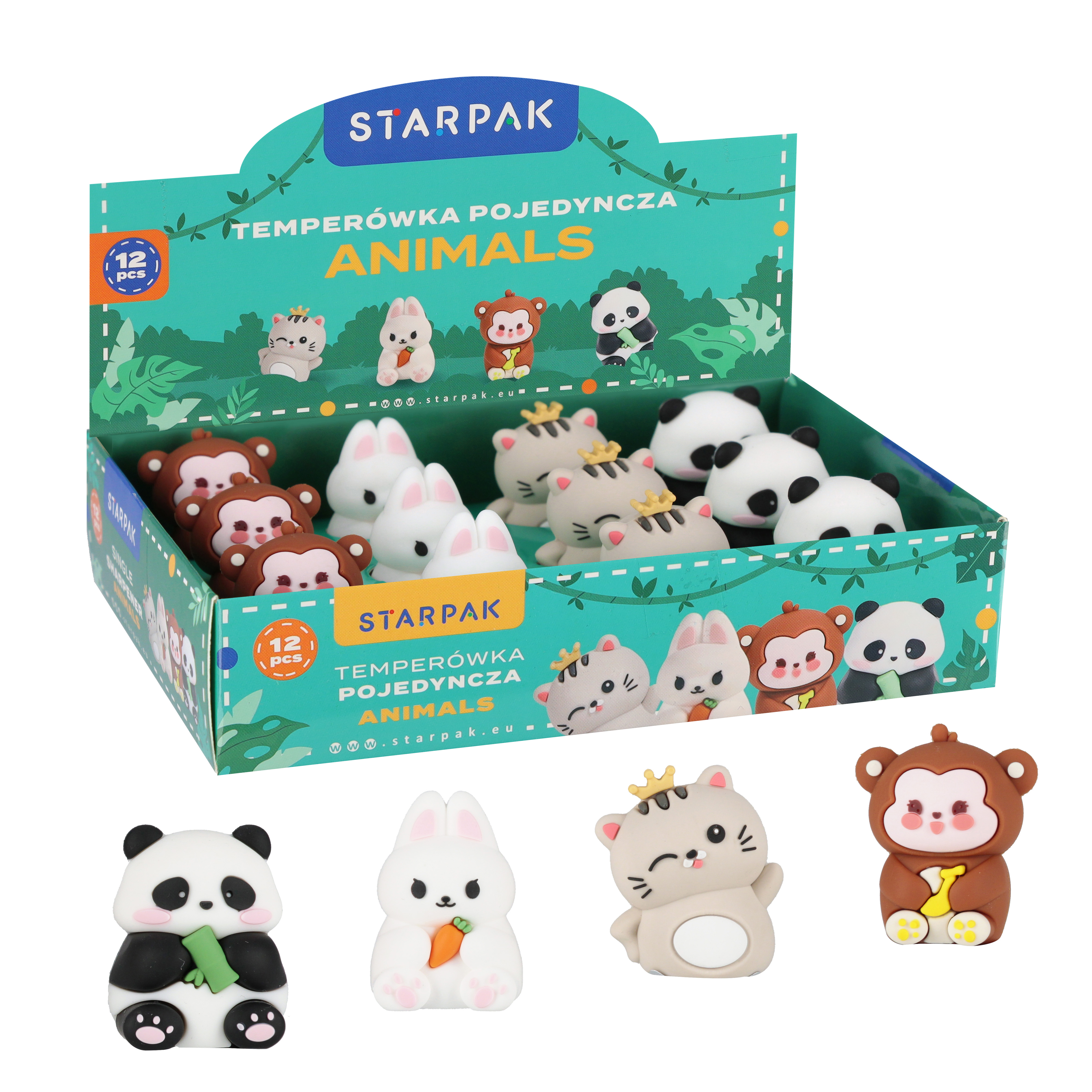 Temperówka animal mix Starpak